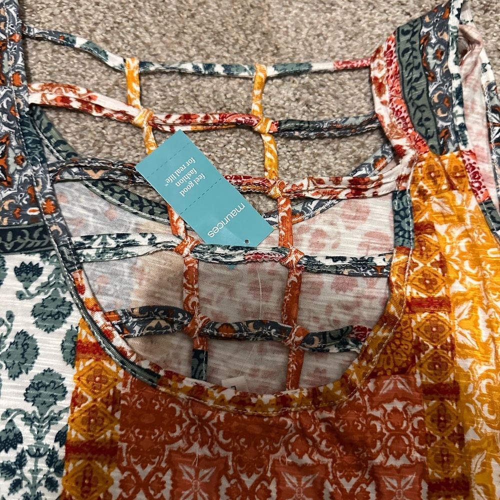 Maurices Multicolor Patchwork Tank Top - Picture 5 of 5